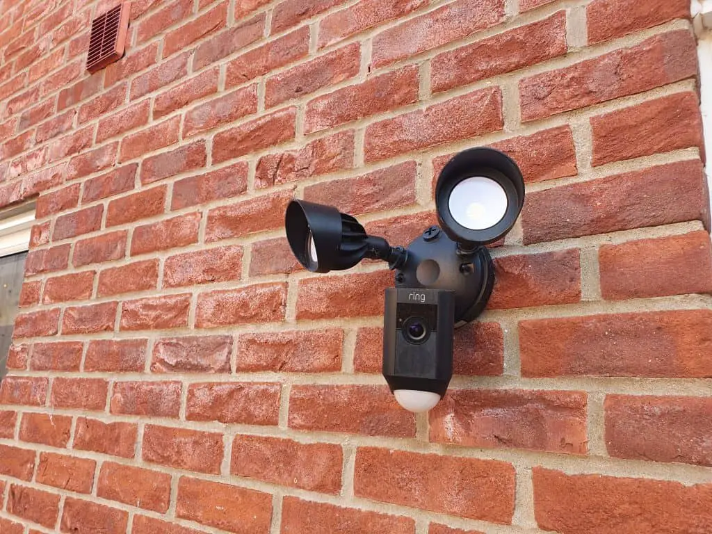 A first generation Ring Floodlight Cam