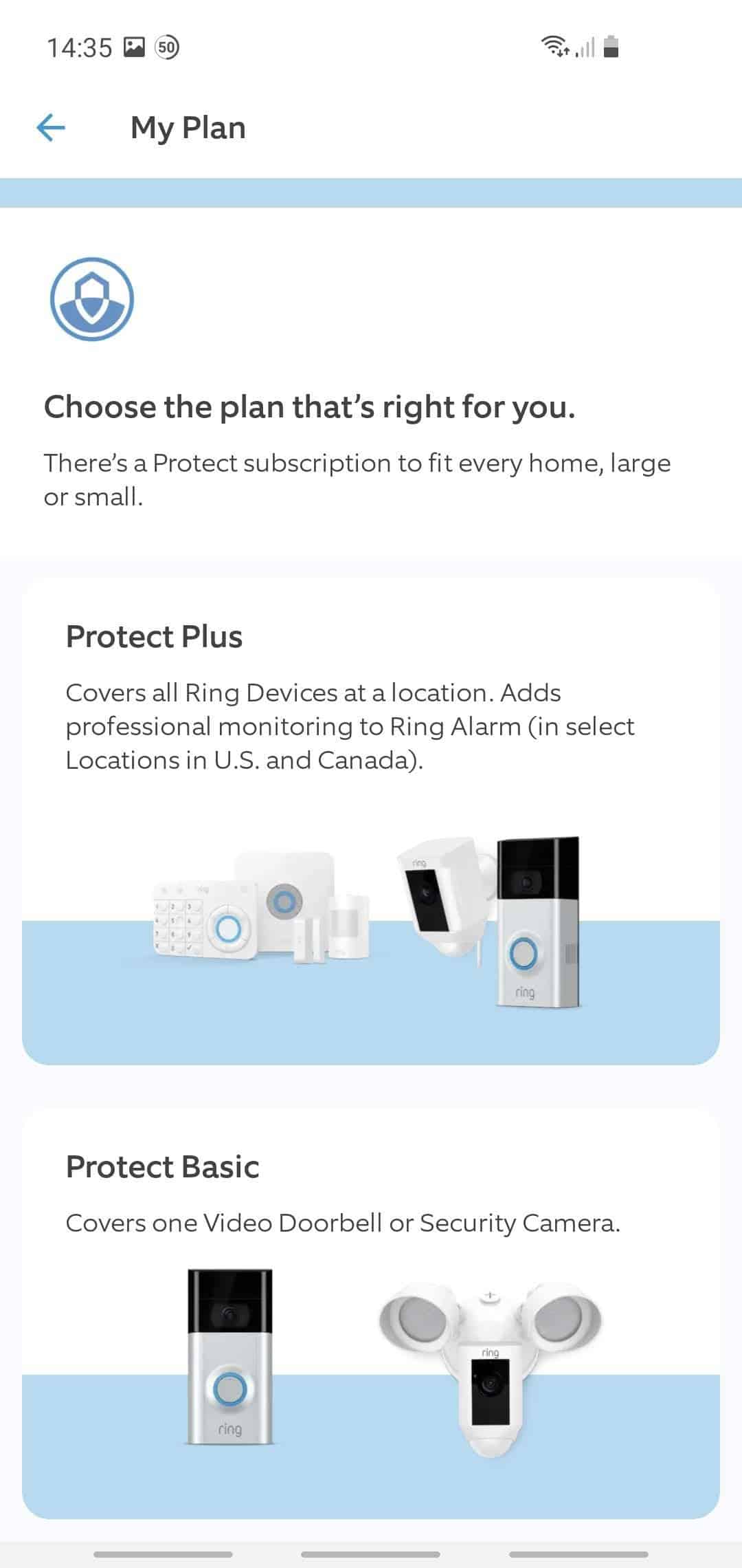 Ring Protect Plans