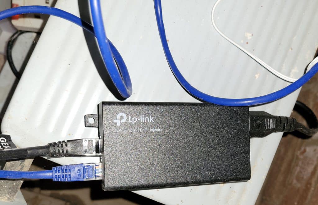 A TP Link PoE Power over Ethernet device