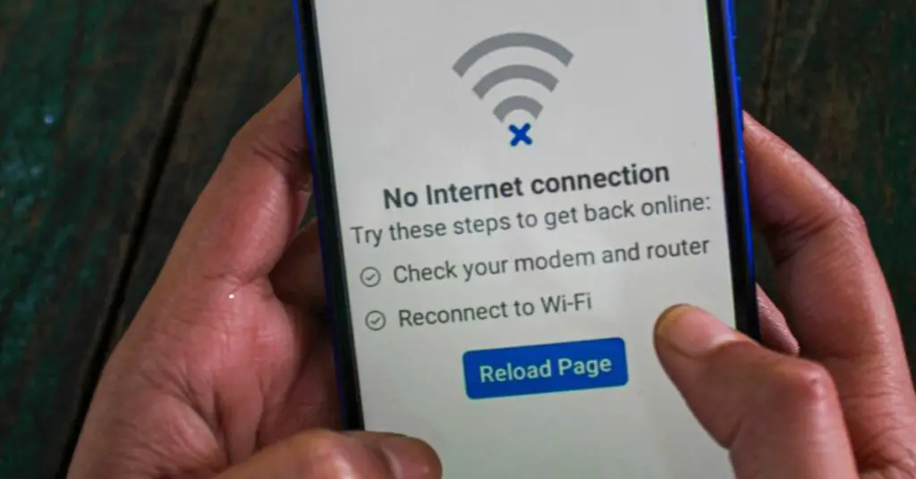 no internet connection