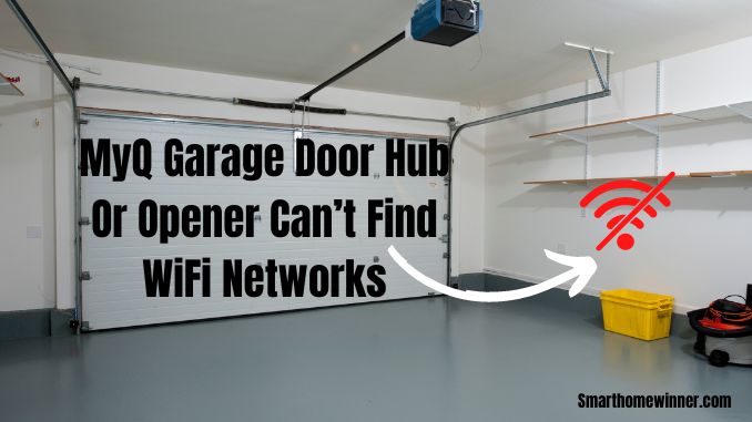 MyQ Garage Door Hub Or Opener Cant Find WiFi Networks