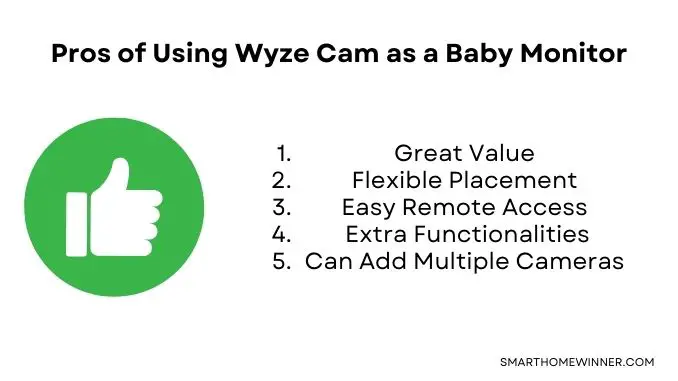Pros of Using Wyze Cam as a Baby Monitor